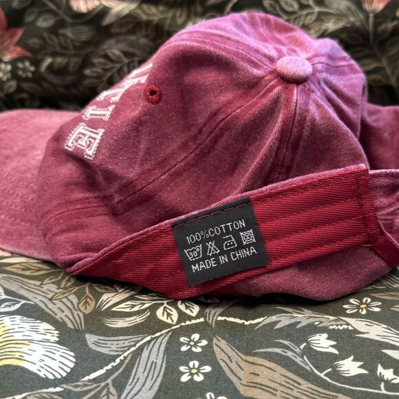 Swiftie Est. 1989 Dad Hat Taylor Swift TTPD Embroidered Red & White Baseball Cap - Picture 5 of 5